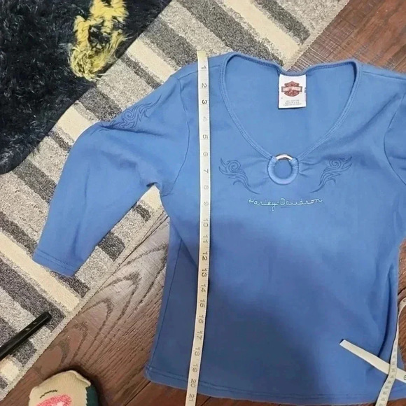 HARLEY Davidson Vintage Women's long sleeve tee. Size Medium - Picture 5 of 7